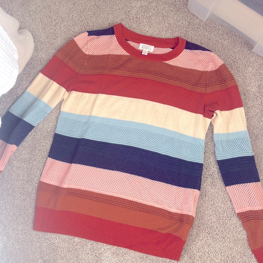 Market & Spruce Striped Sweater